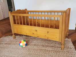 Babybett Gitterbett Antik Tannenholz