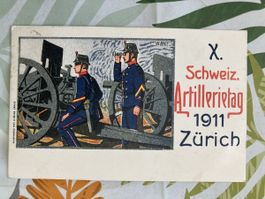 75):X.Schweiz.ARTILLERIETAG 1911,Zürich!