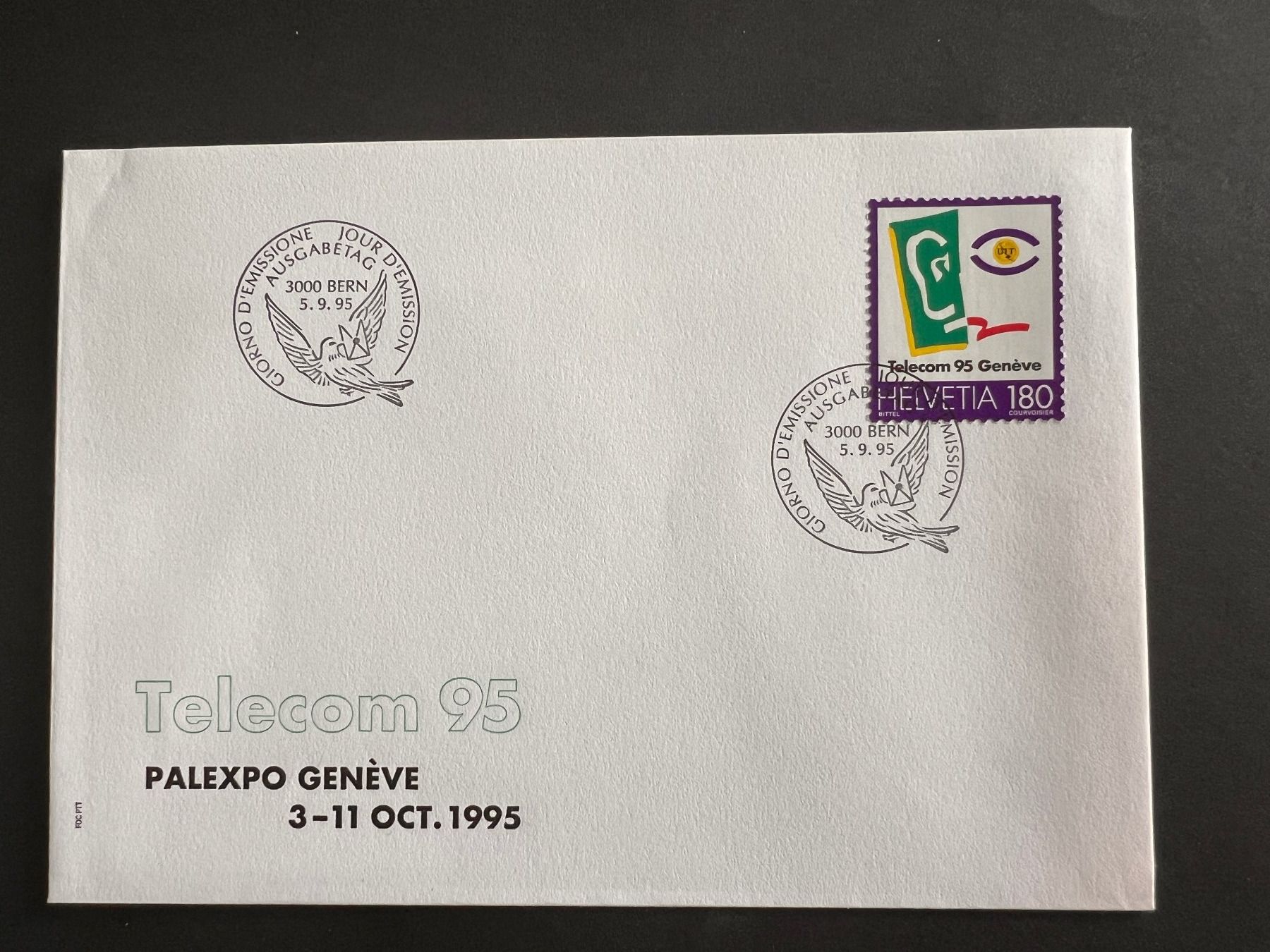 Alle Briefmarken: FDC Brief 1995  (P923) – Gebraucht aus Hinwil von Sidi4