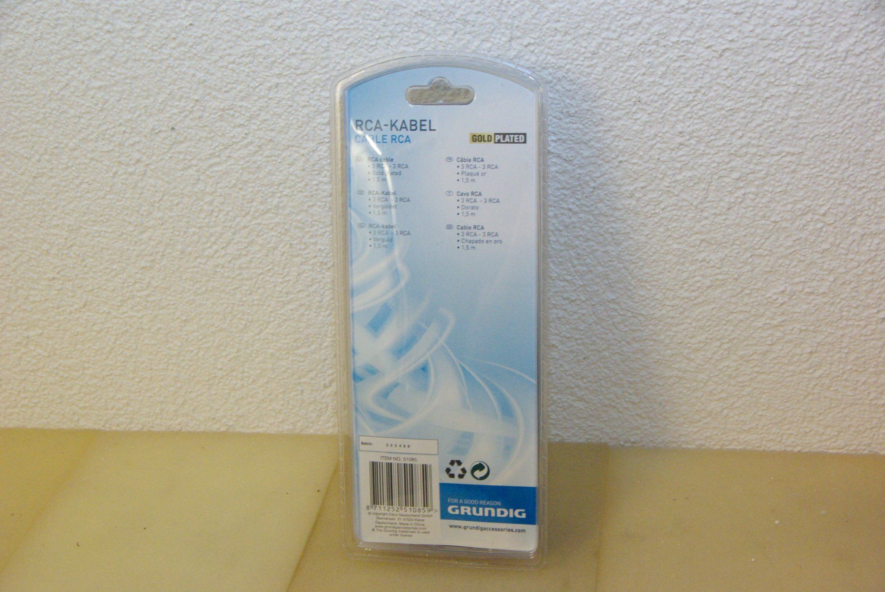 Grundig Cavi: Grundig RCA Kabel 1.5m in OVP – Nuovo e nell'imballaggio originale da Herisau venduto da Cevianer1844 3