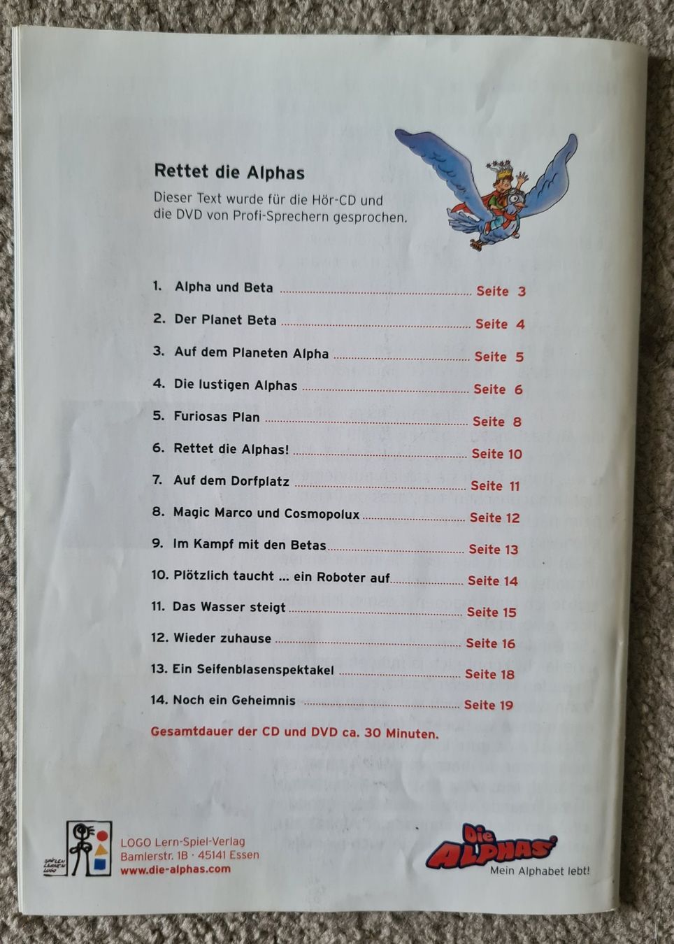Spiele: Lese-Lern-Methode Komplettpaket: Buchstaben lernen, ALPHAS – Gebraucht aus Winterthur von bibummi 2