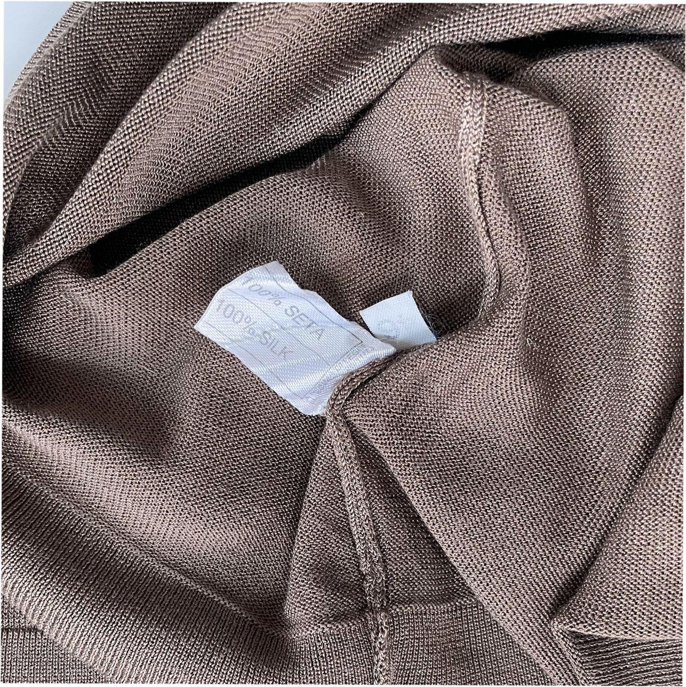 Pullover & Sweatshirts: Pullover 100% Seide Gr. 46 braun Roberto Quaglia VINTAGE – Gebraucht aus Brüttisellen von Buxus 2