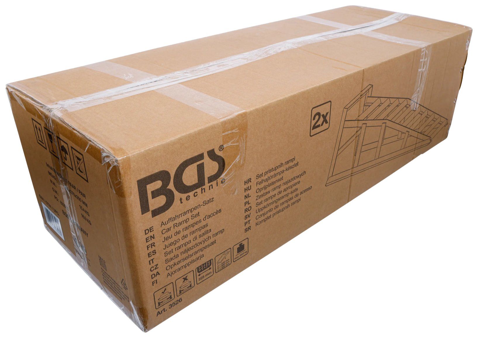 Auffahrrampen: BGS Auffahrrampen Satz | extra breit | 2-tlg. – Neu und originalverpackt aus Koppigen von Bracher_Mail-House 3