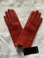 Kessler: OVP/Neue elegante rote Lederhandschuhe, Gr. 7