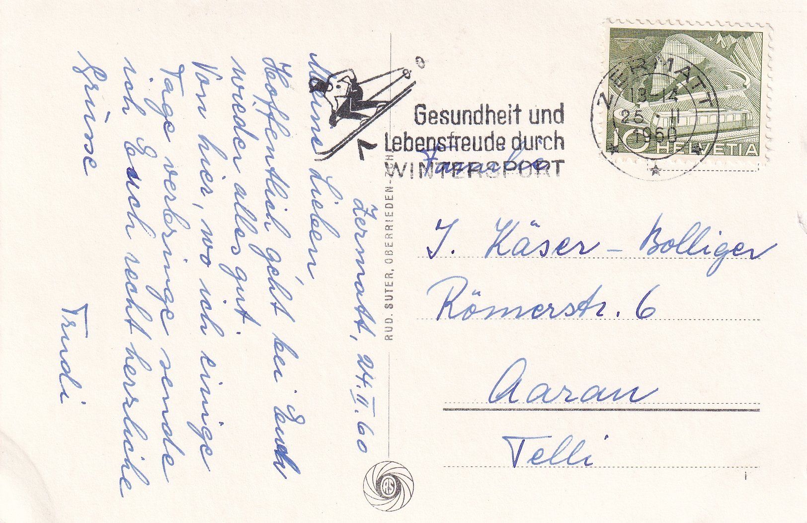 Cartoline postali: Zermatt. Matterhorn /bo – Usato da Hombrechtikon venduto da Rudolf07 1