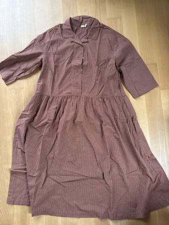 Toast Kleid, Gr. XL, rostbraun kariert - Herbst Must Have!