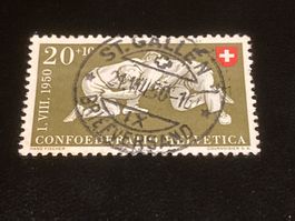 Schwinger ZNr. B48 1950 Vollstempel St. Gallen
