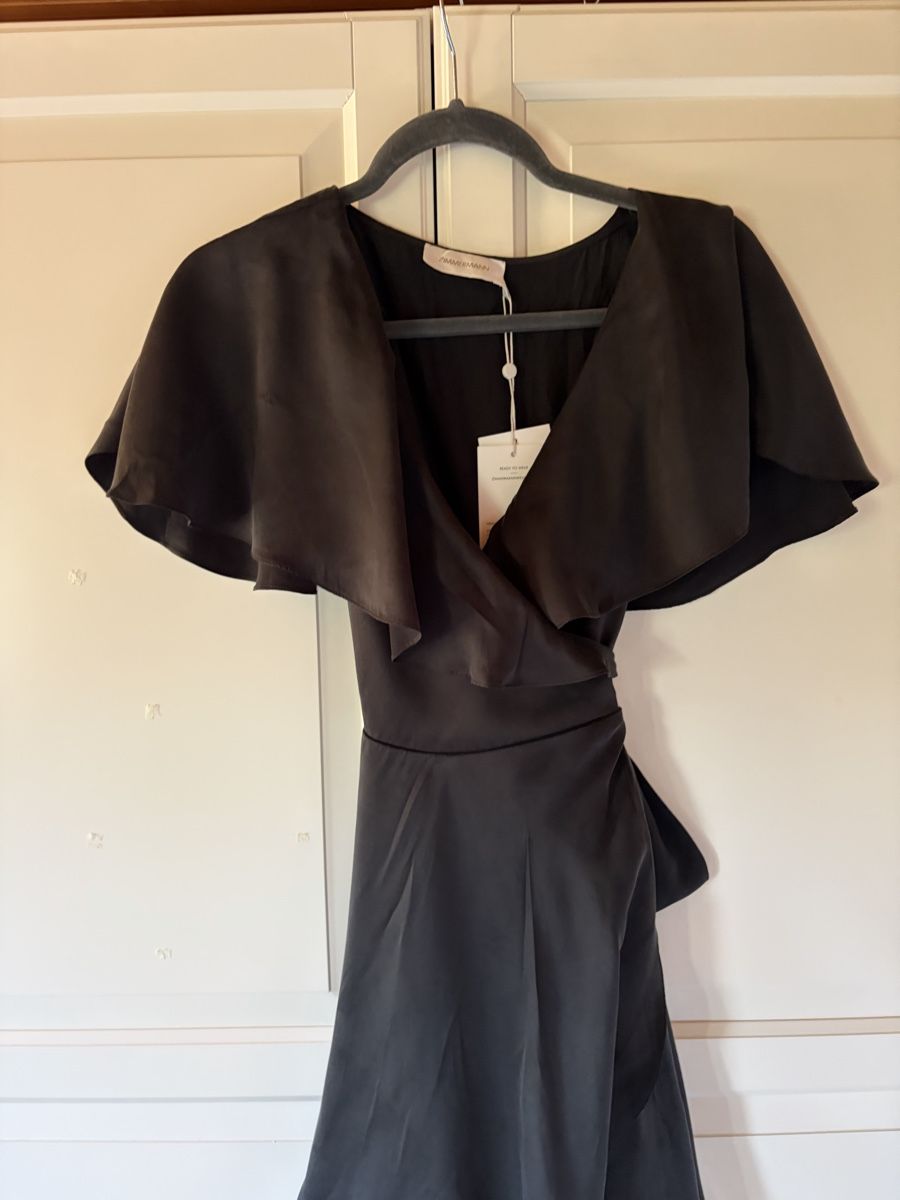 Zimmermann Kleider: Zimmermann Silk Black Wrap Dress – Neu (gemäss Beschreibung) aus St.Josefen von lop_lh8d 7