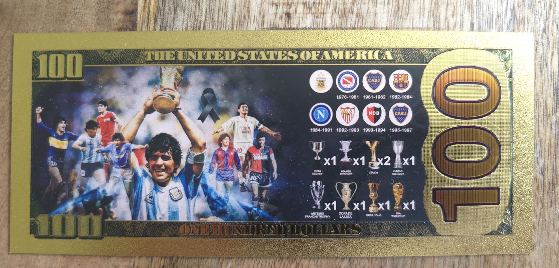 Banconote: Diego Maradona - Banknote – Usato da Rotkreuz venduto da Titotesla 1