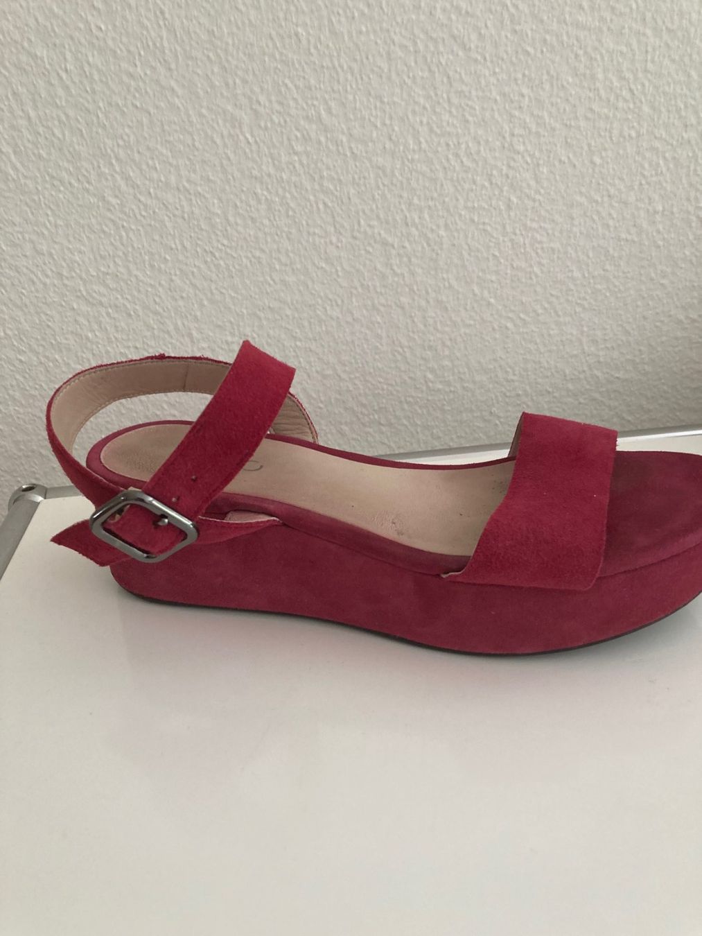 Ecco Scarpe da donna: Wildleder-Sandale pink von Ecco – Usato da Horgen venduto da Willdichhaben 1