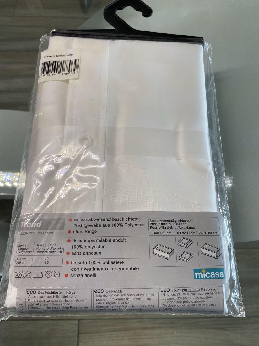 Vorhänge: Duschvorhang Textil Micasa 240x180cm neu – Neu und originalverpackt aus Hausen AG von corinne_g 1