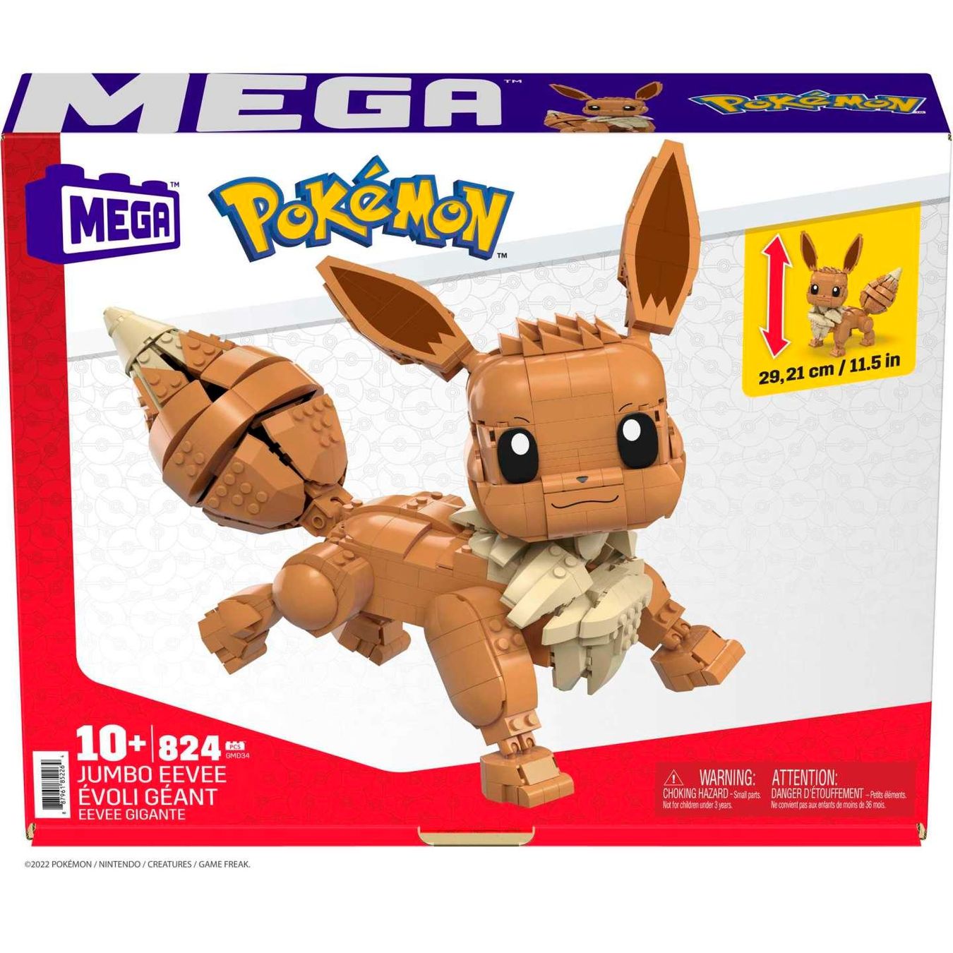 Mega Kit di costruzioni: Mega Construx Pokémon Jumbo Evoli GMD34 – Nuovo e nell'imballaggio originale da Basadingen venduto da tot_59zf 4