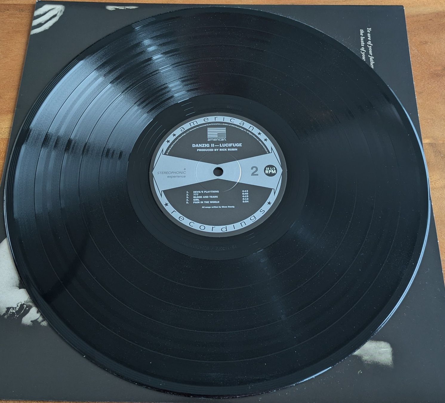 Dischi in vinile: Danzig II Lucifuge Reissue 2025 LP – Usato da Basel venduto da Beretta2 2