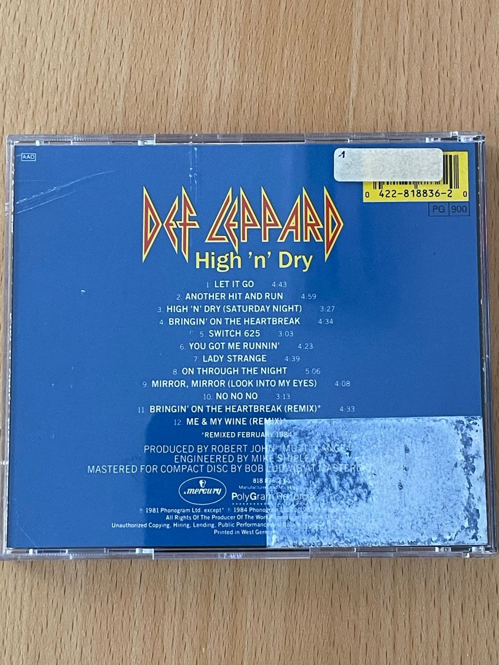 CD: Def Leppard - High‘n Dry – Usato da Rüti ZH venduto da alumedien 1