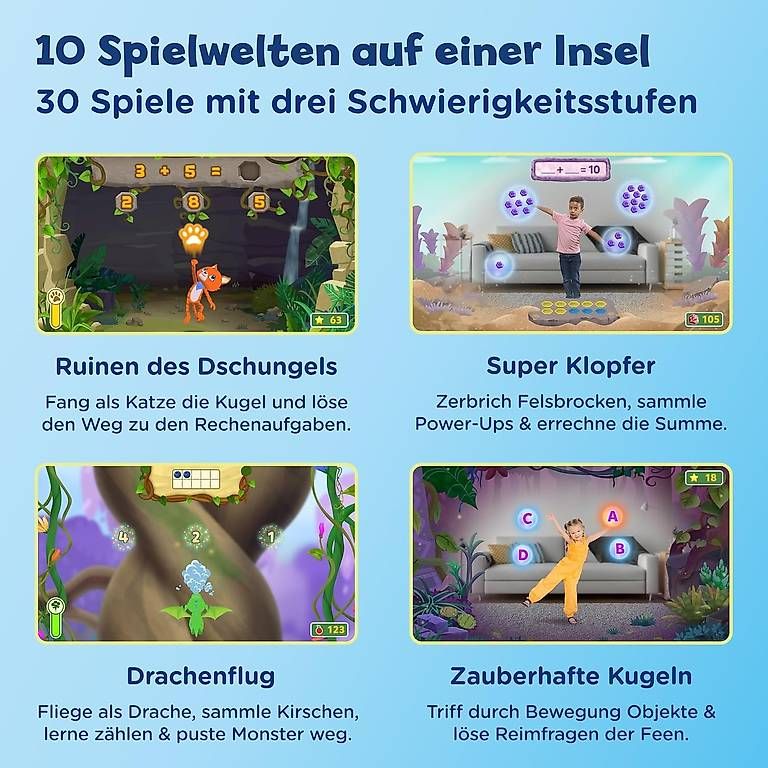 Vtech Giocattoli: VTech LeapMOVE Interaktives Videospiel-System neuwertig – Nuovo (secondo la descrizione) da Kreuzlingen venduto da Best-Deal-Oase 2