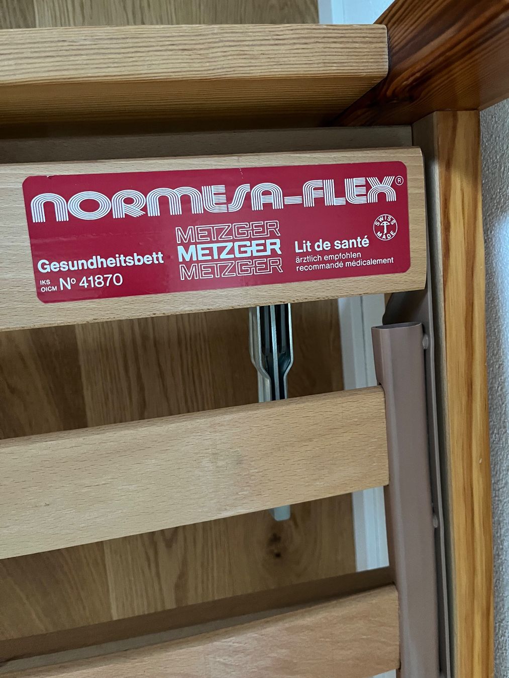 Letti: Normesa-Flex Gesundheitsbett Holz – Usato da Niederwangen venduto da spaghettichopf 2