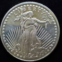 Silber US $ 1 Unze Silber 999/1000 Silber echt Replika Münze