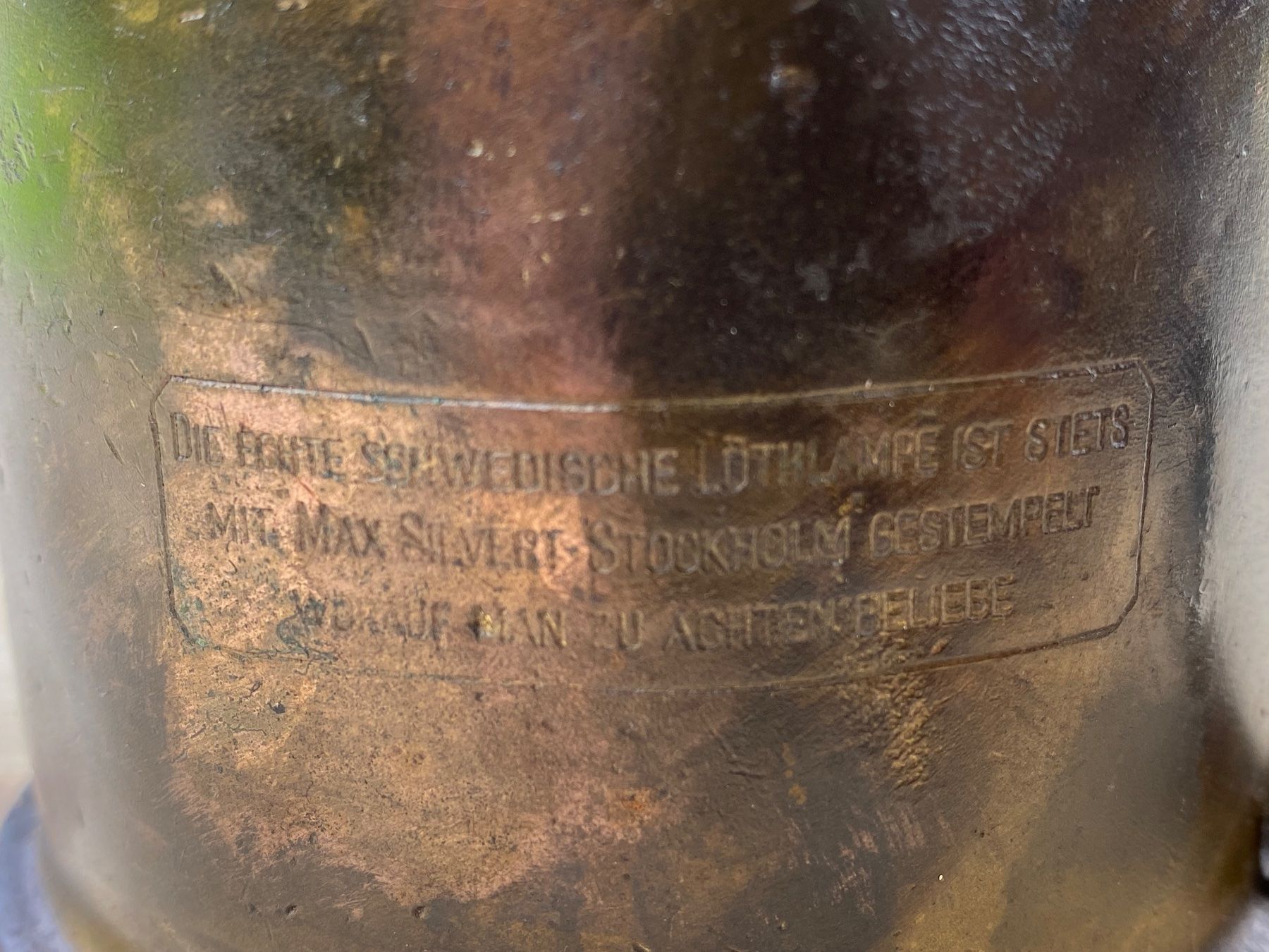 Tutti gli attrezzi: alte Lötlampe Max Sievert Stockholm – Usato da Feldbach venduto da Olive1 6
