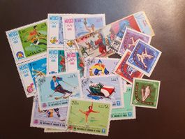 kleines Briefmarken Lot - Motiv "Olympia"