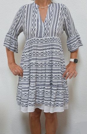 Kleid, Sommerkleid von Chicorée mit Musterung, Grösse: S