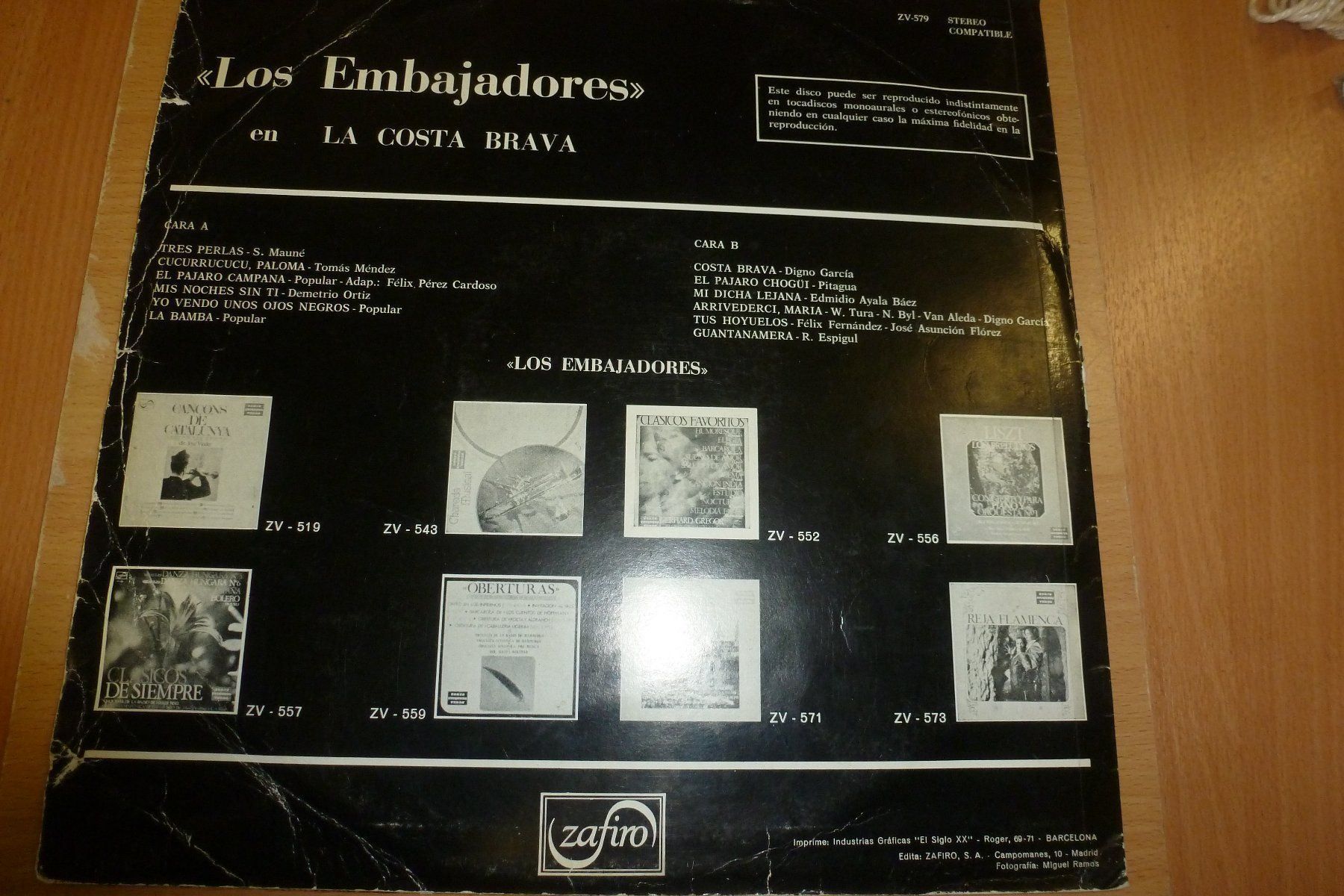 Schallplatten: Los Embajadores en La Costa Brava – Gebraucht aus Emmen von newdeal1970 5