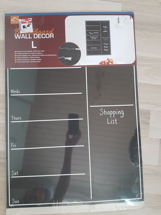 Selbstklebende Tafel zum Schreiben und Wegwischen 47x67cm | Kaufen auf