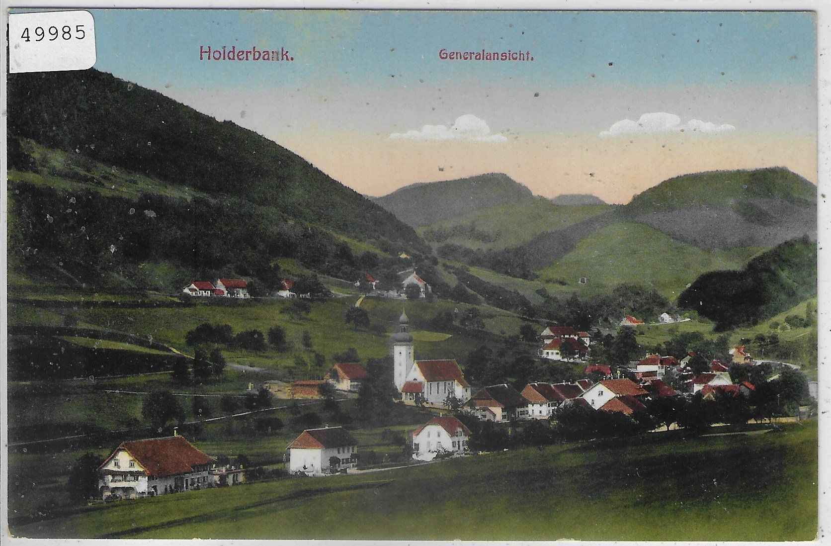 Cartoline postali: Holderbank SO - Generalansicht - coloriert – Usato da Ettingen venduto da Kartenplanet
