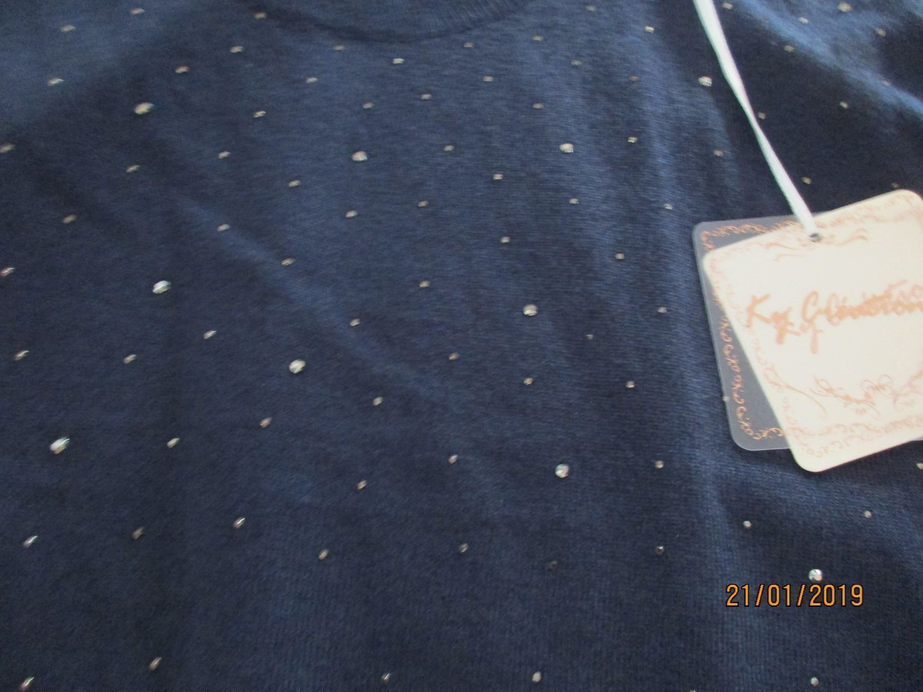 Maglioni & Felpe: Super schöner Pullover blau mit Steinen – Nuovo (secondo la descrizione) da Ottenbach venduto da Claurin 1