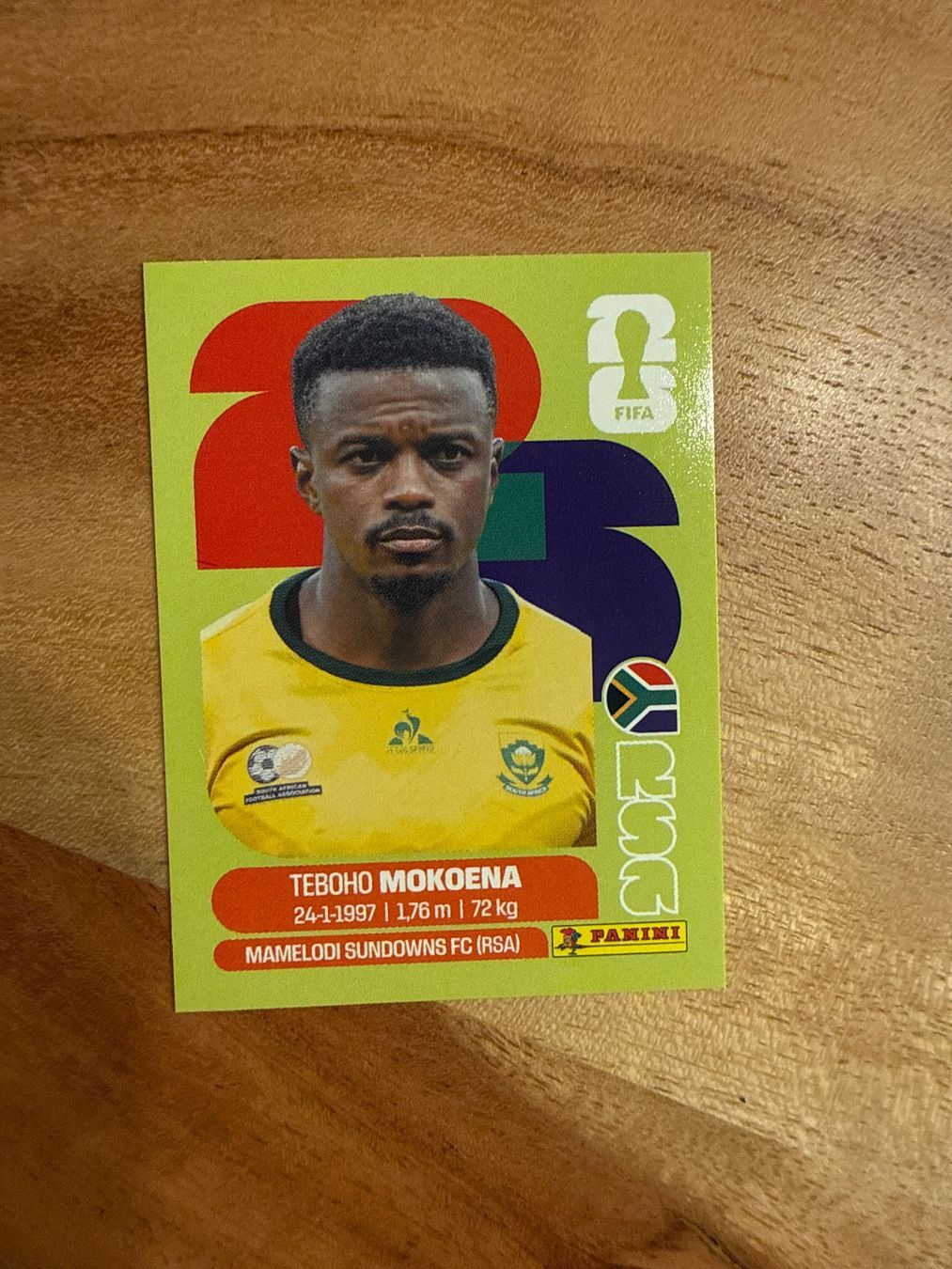 Panini Carte collezionabili: WM 2026 Panini Sticker Teboho Mokoena RSA 11 – Usato da Winterthur venduto da ylaura