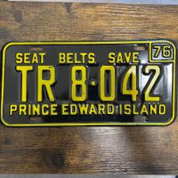 🇨🇦 1976 Vintage Autonummer - Prince Edward Island TR 8042