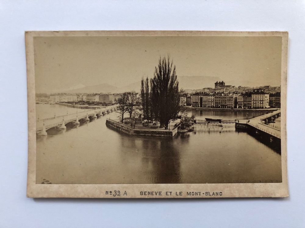 Antikes Foto Genève et le Mont-Blanc | Kaufen auf Ricardo