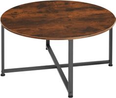 Couchtisch Wohnzimmertisch rund Holz Metall TAO