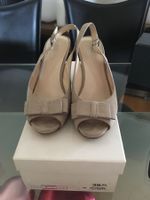 Chaussures Escarpins sandales ouvertes noeud talons beige 36