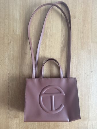 Telfar Bag in Shmedium in Tan
