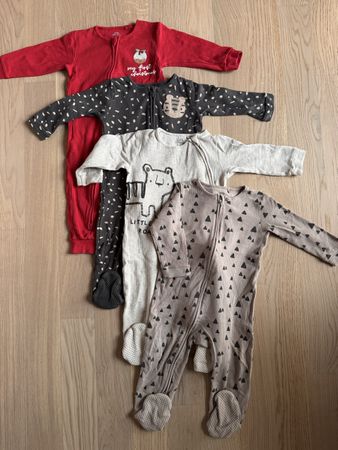 Set of 5 Baby Sleepsuits Mixed Patterns and Colors