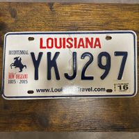 🇺🇸 U.S. Autoschild - Louisiana YKJ297 - ORIGINAL