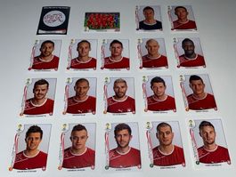 Panini WM 2014 – Schweiz komplett - Weißer Rahmen - Sehr sel