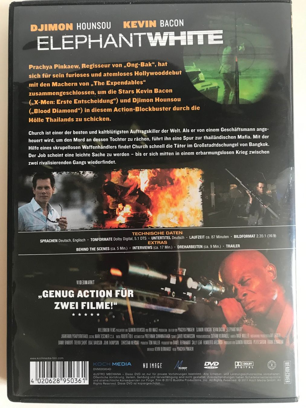 Tutti i DVDs: DVD Elephant White mit Kevin Bacon / Djimon Hounsou – Usato da Zürich venduto da Pam-Creation 1