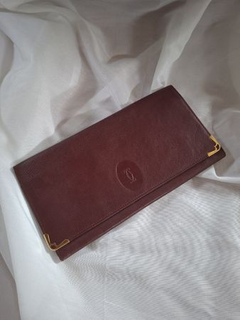 Pochette Cartier en cuir