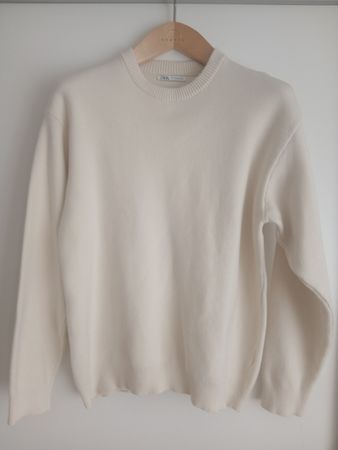 Herren Pullover ZARA Creme Grösse M