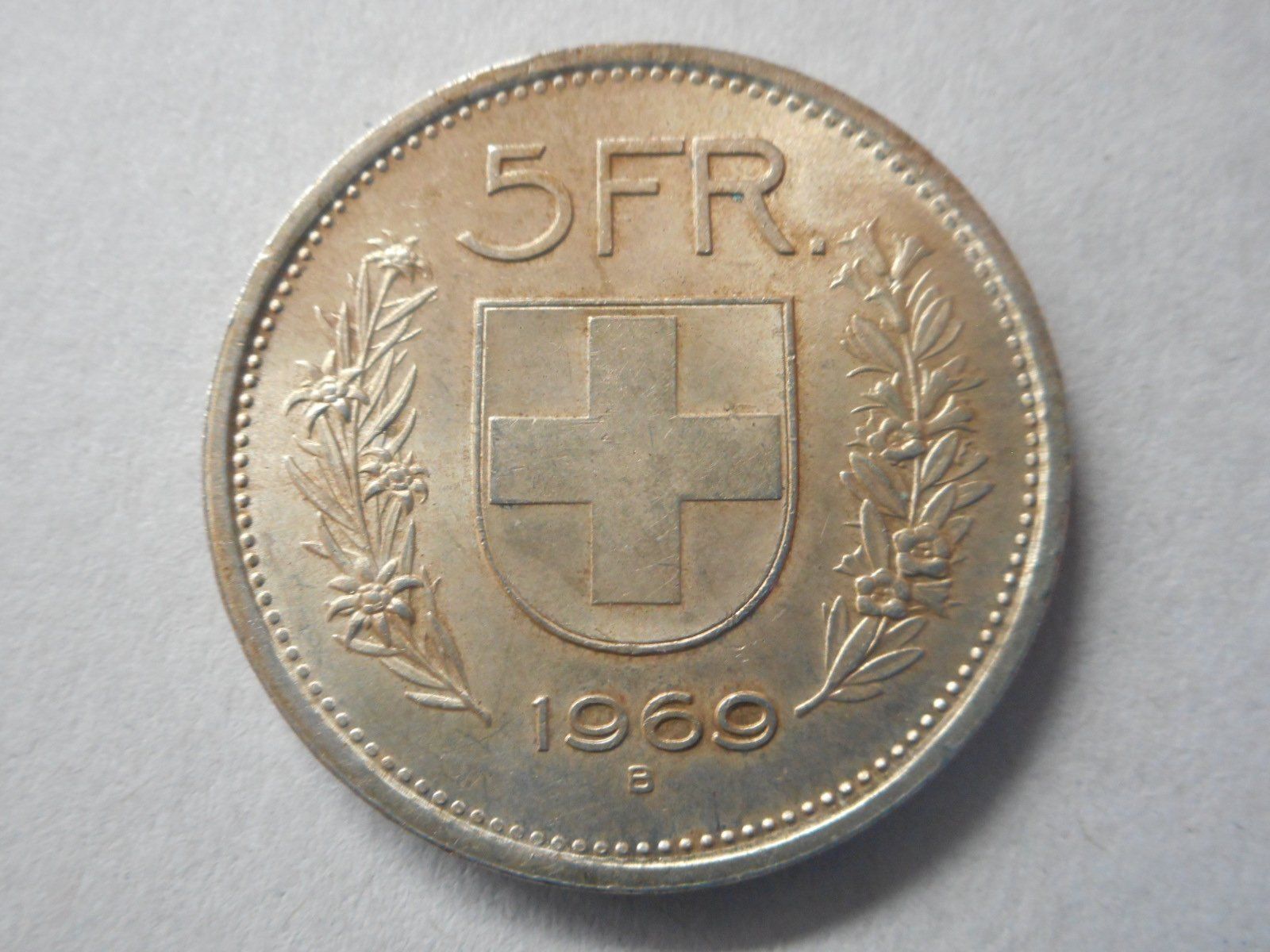 Tutti le monete: 5 Fr. 1969 silber – Usato da Kriegstetten venduto da pizlad2010