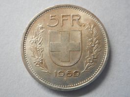 5 Fr. 1969 silber