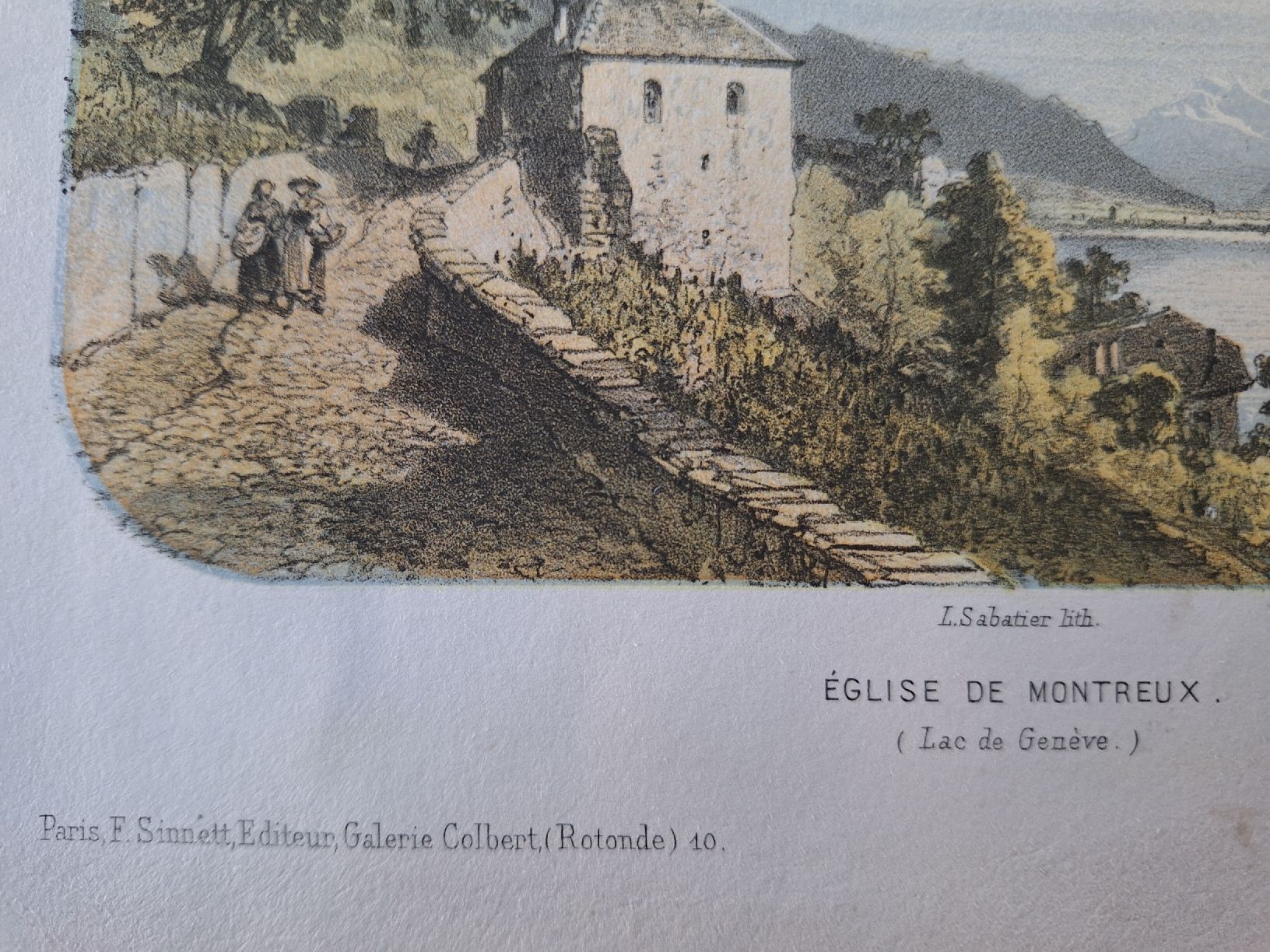 Grafica & Litografie: EGLISE DE MONTREUX – Usato da Bevaix venduto da bohrap 1