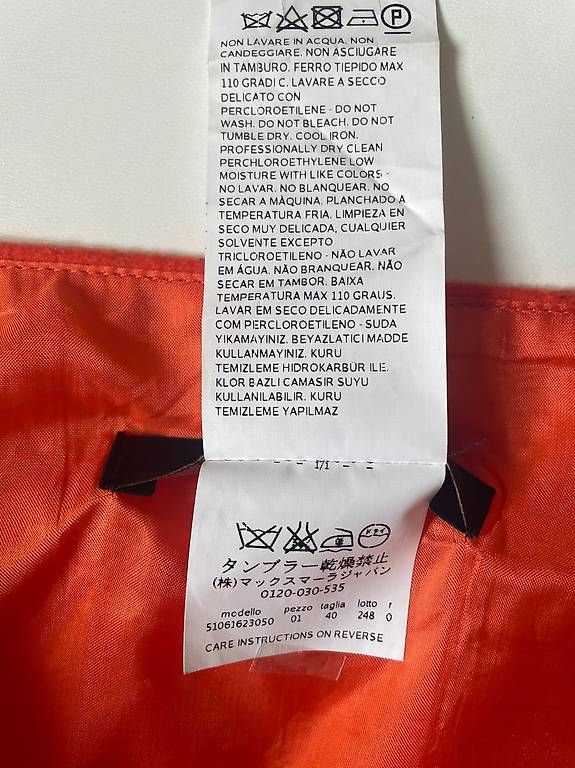 Jupes: Jupe en Laine Max Mara Weekend Orange – D'occasion à Lausanne par nan_mj5q 3