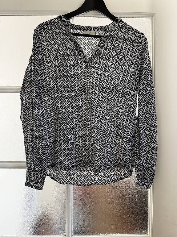 Camicette: Schöne Bluse - blockprint - blattmuster – Usato da Wädenswil venduto da dom_fon 3