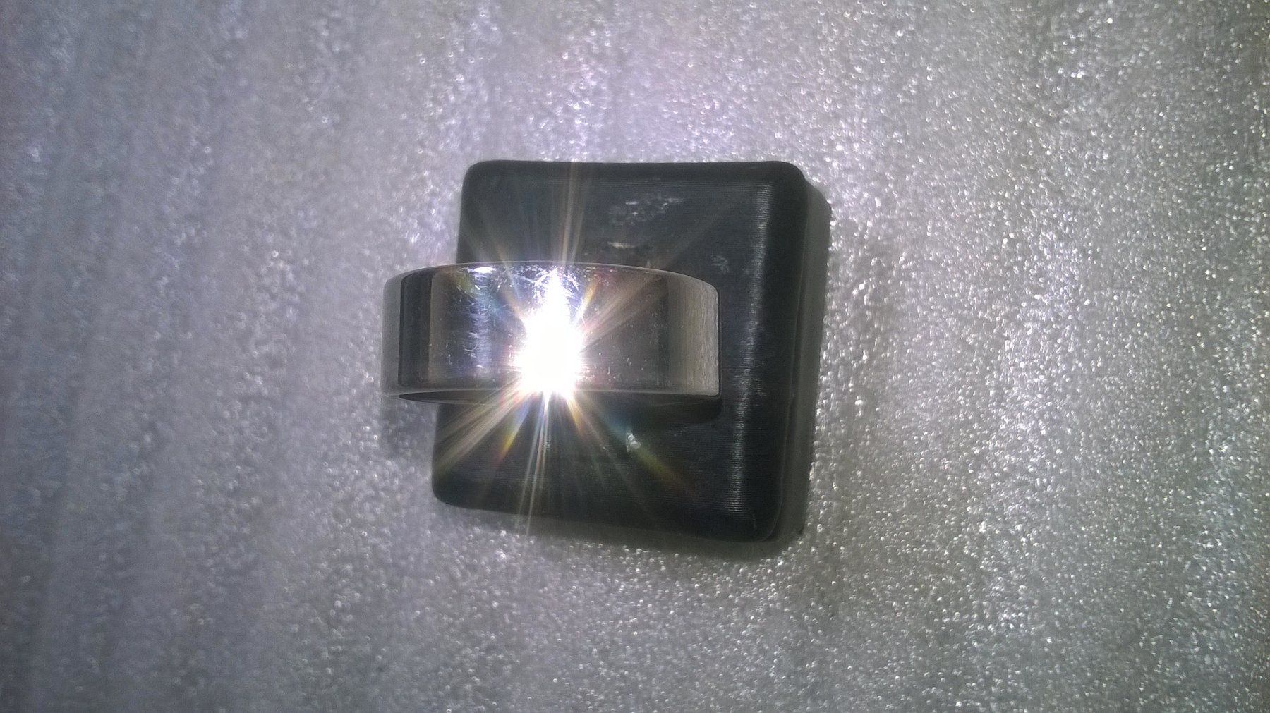 Anelli: ring edelsthal,,silber farbe,,,glanzig – Nuovo (secondo la descrizione) da Basel venduto da bijoutrie_4 1