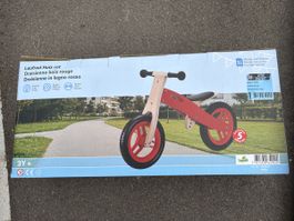 Neues Landi Laufrad aus Holz, rot, für sicheren Start!