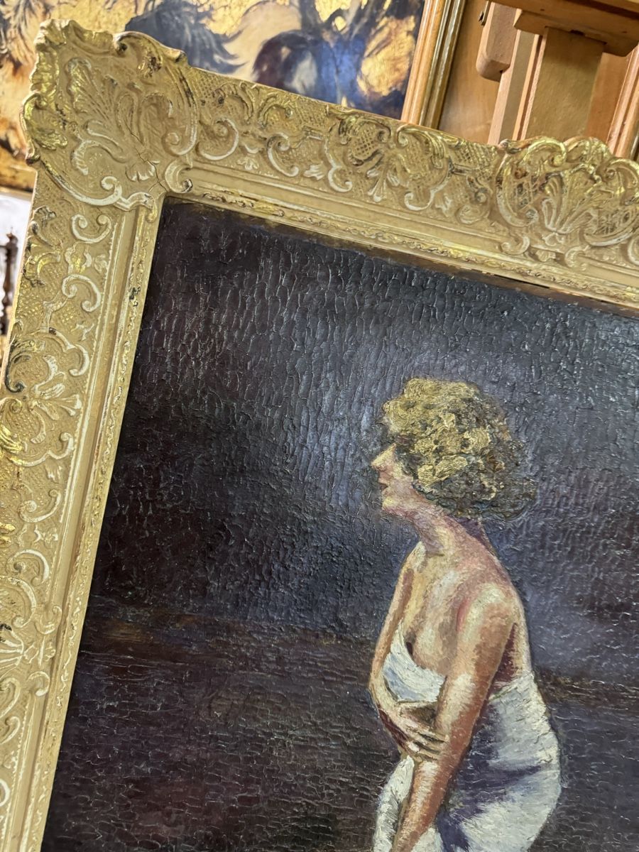 Dipinti: F. Vallet Öl auf Karton 50 x 60 cm – Usato da Frasnacht venduto da Kulturpalast 3
