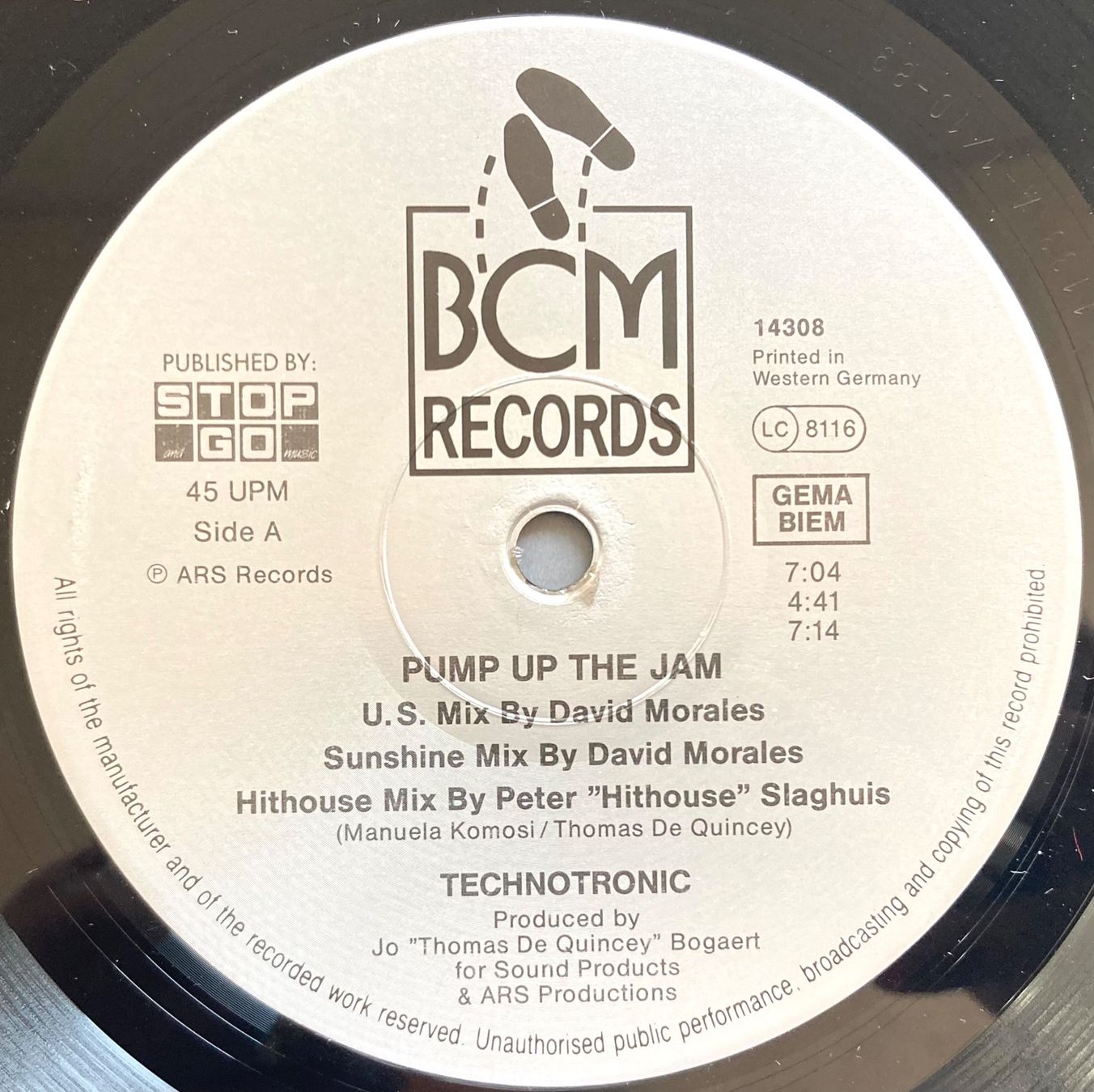 Schallplatten: TECHNOTRONIC FEATURING FELLY - PUMP UP THE JAM – Gebraucht aus Poliez-Pittet von Newtown-Records 2