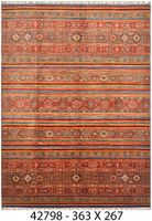 Handgeknüpfter afghanischer Khurjeen Orientteppich 370x270cm